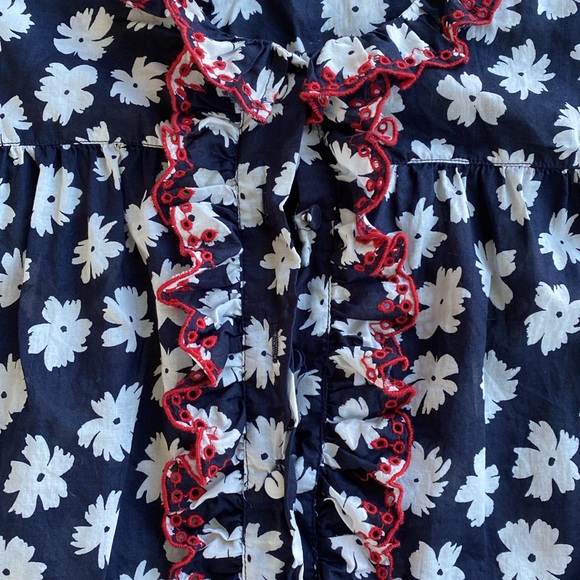 J. Crew Ruffle Blouse - Picture 2 of 7